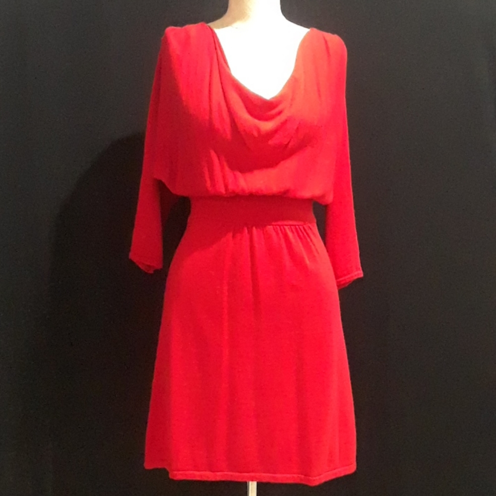 Express 3/4 Sleeve Sweater RED DRESS.